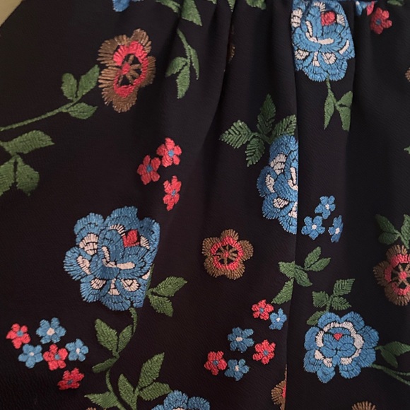 Chic Navy Floral Mini Dress - Picture 6 of 11